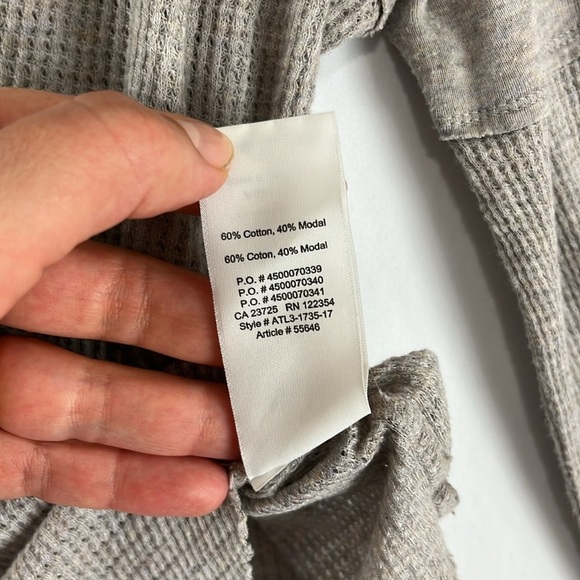 Aritzia TNA Alder Waffle Knit Grunge Beige Top - Picture 7 of 10